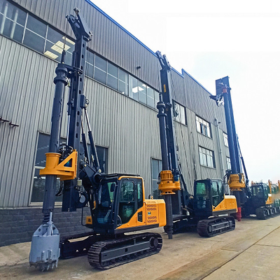 İnşaat işi Mini Rotary Rig Machine Bore Kazık Delme 45kN/m, delme derinliği 15m ve çapı 1000mm