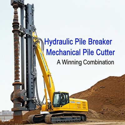 Verimli Kazık Kırma için 180mm Hareket Mesafeli, 32mpa Basınç ve 200L/dak Yağ Akışlı Hidrolik Kazık Kırıcı