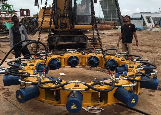 SPA8 Verimli Hidrolik Kazık Kırıcı Çevre Koruma Kazık Çapı 450 - 2000mm Kesilmiş Kazık Kafası